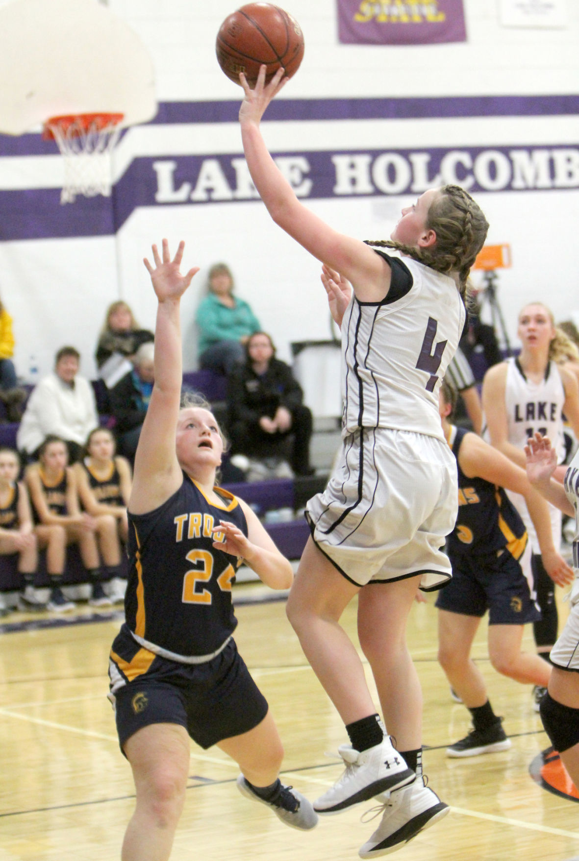 New Auburn at Lake Holcombe girls basketball 12-13-19